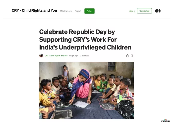 cry child rights and you