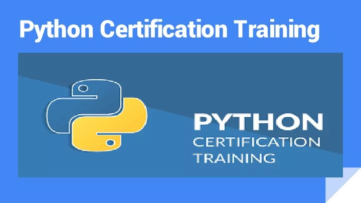 python certification training