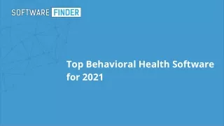top behavioral health software for 2021