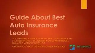 Best Guide To Generate Auto Insurance Leads