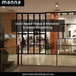 4 Mistakes to Avoid with Retail Fitouts in Sydney