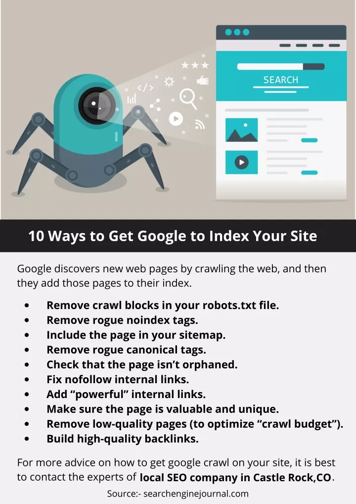 10 ways to get google to index your site