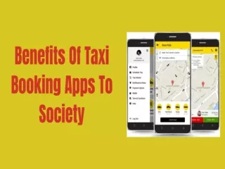 Benefits Of Taxi Booking Apps To Society