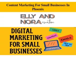 Content Marketing For Small Businesses In Phoenix