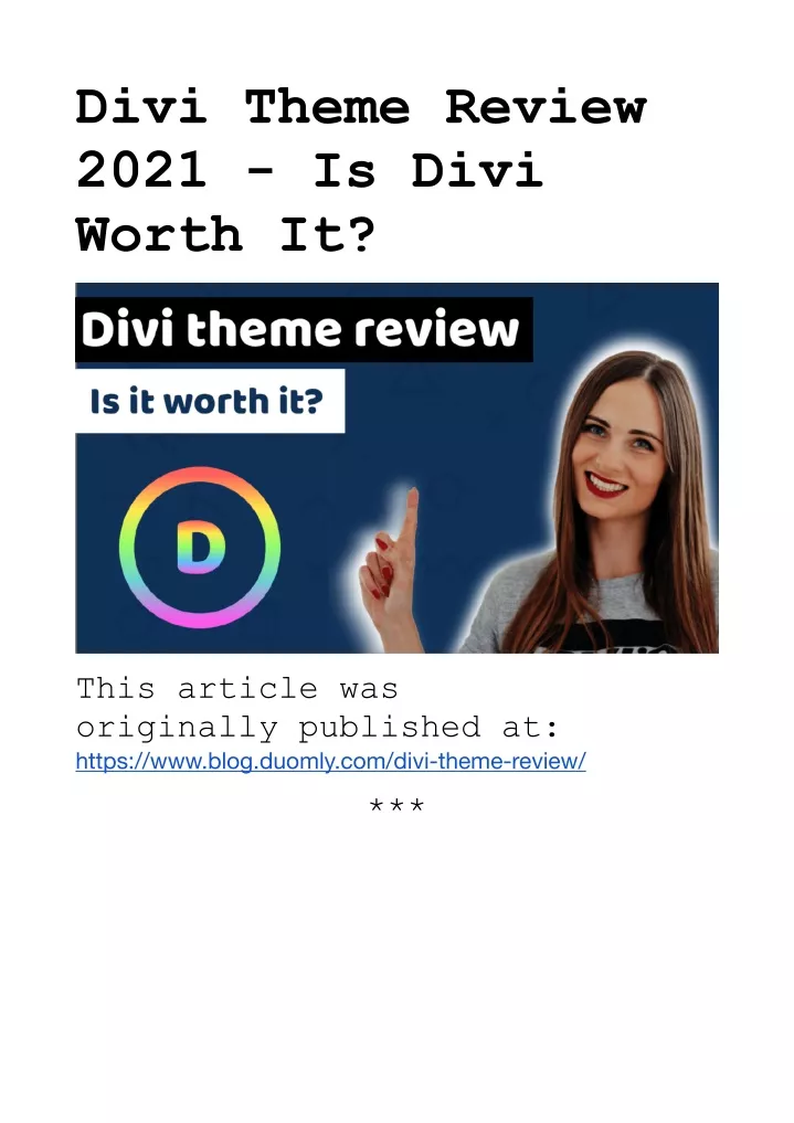 divi theme review 2021 is divi worth it