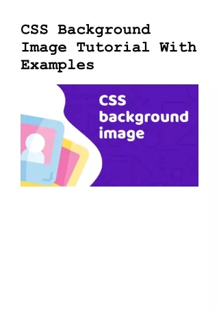 Css background image