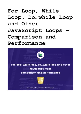 Javascript for loop
