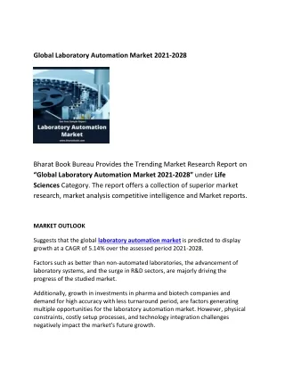 global laboratory automation market 2021 2028