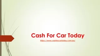 Cash for cars