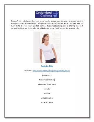 custom t shirt printing services have become