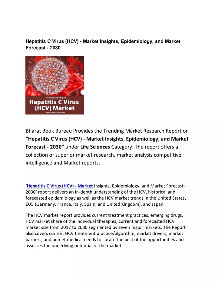 hepatitis c virus hcv market insights