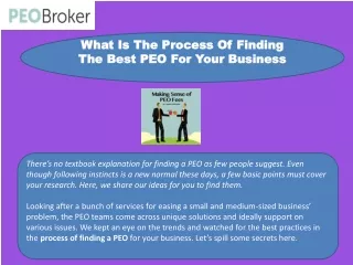 what is the process of finding the best