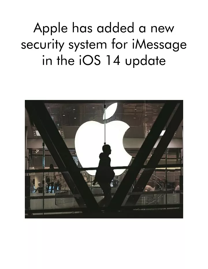 apple has added a new security system