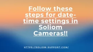 follow these steps for date time settings