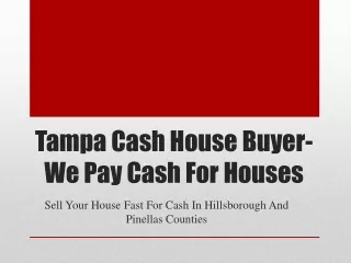 How Do I Sell My Home Fast for Cash In Apollo Beach Fl?