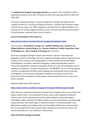 the global breast imaging technologies market