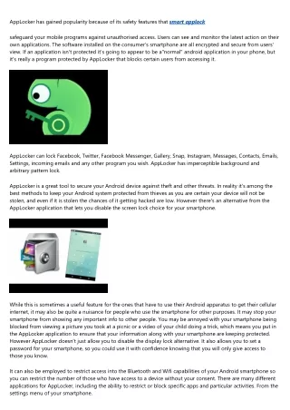 applocker has gained popularity because