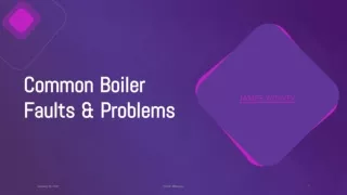 Common Boiler Faults & Problems