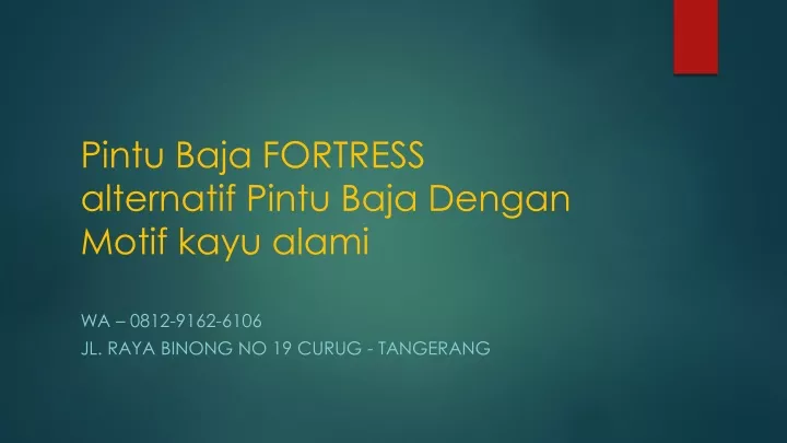 pintu baja fortress alternatif pintu baja dengan motif kayu alami