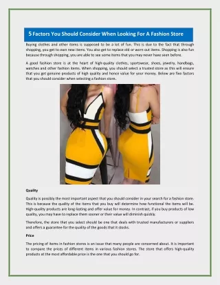 5 factors you should consider when looking