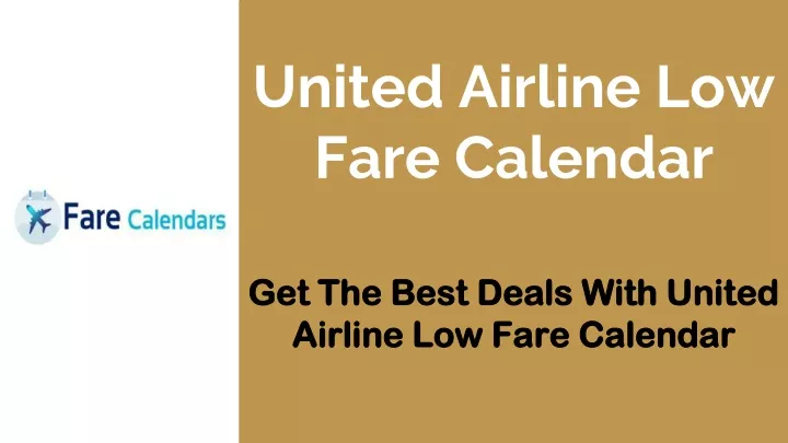 united airline low fare calendar