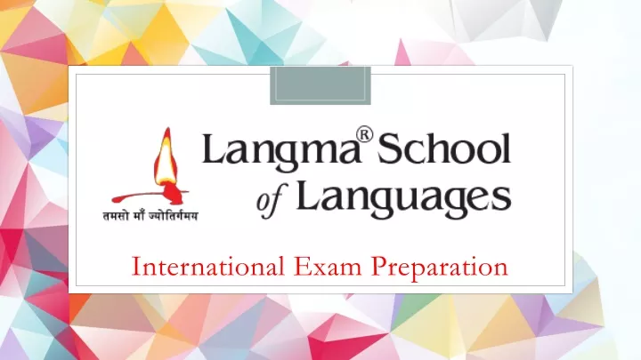 international exam preparation