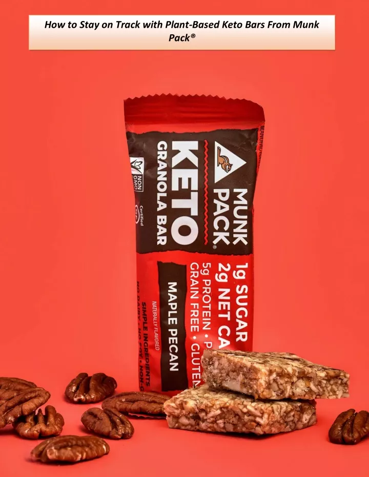 how to stay on track with plant based keto bars