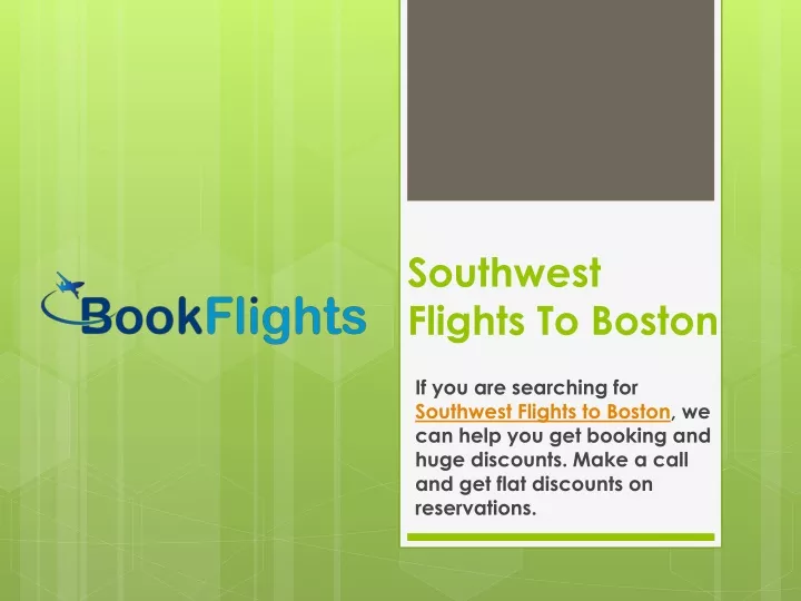 southwest flights to boston