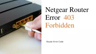 netgear router error 403 forbidden
