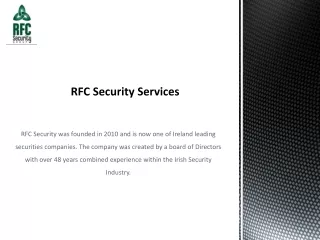 RFC Security Services