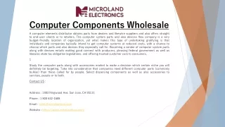computer components wholesale