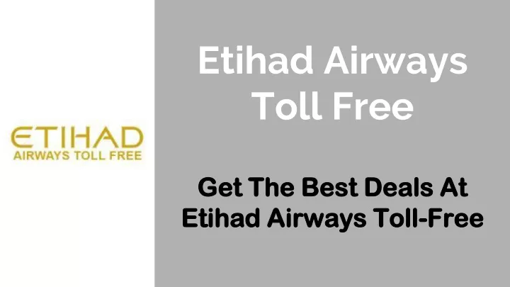 etihad airways toll free