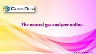 The natural gas analyzer online