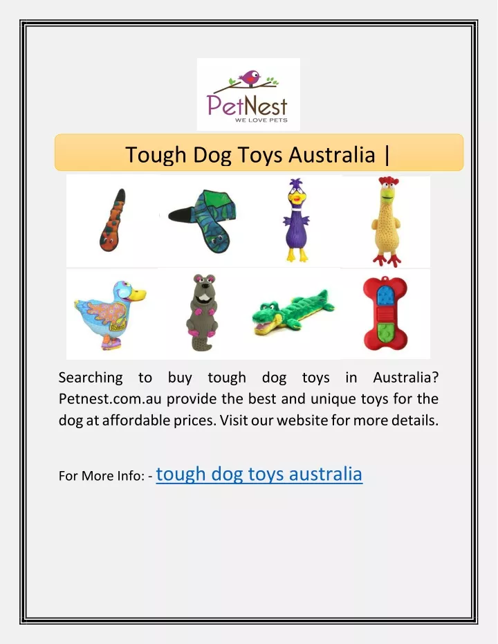 tough dog toys australia