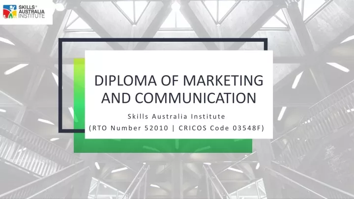 diploma of marketing and communication