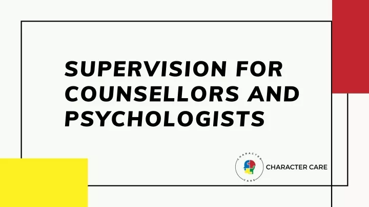 supervision for counsellors and psychologists
