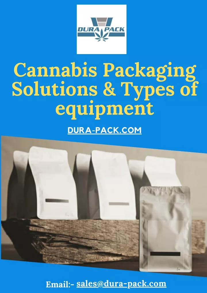 cannabis packaging solutions types of equipment