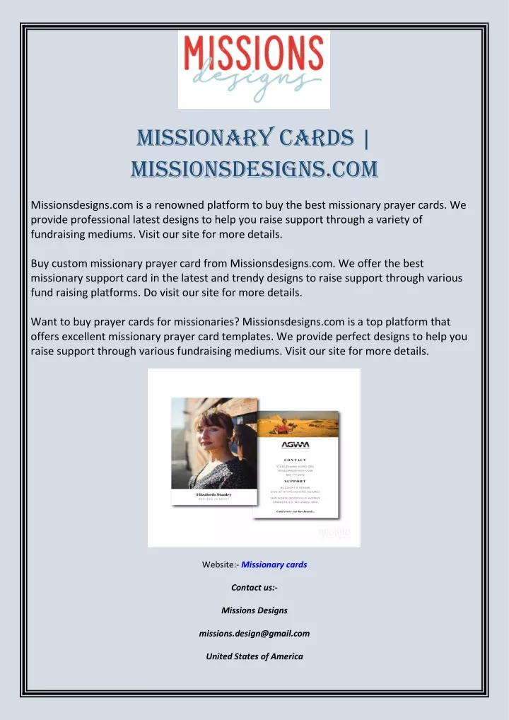 missionary cards missionsdesigns com