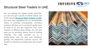 Structural Steel Traders in UAE
