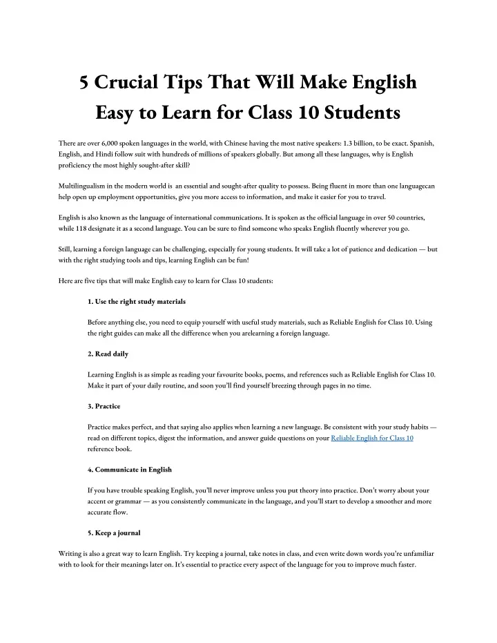 5 crucial tips that will make english easy