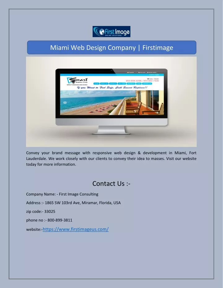 miami web design company firstimage