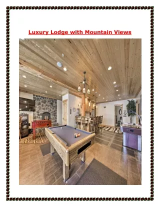 Utah Luxury Lodge with Mountain Views
