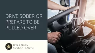 Drive Sober or Prepare to Be Pulled Over
