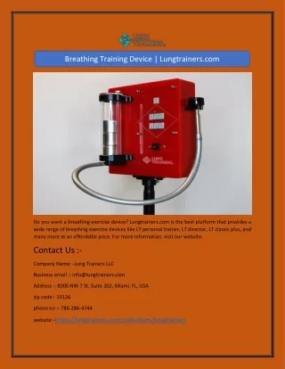 breathing training device lungtrainers com