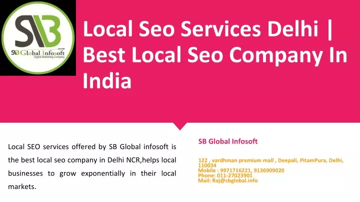 local seo services delhi best local seo company in india