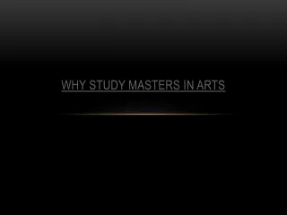 why study masters in arts