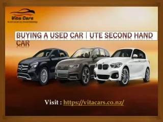 Buying A Used Car | Ute Second Hand Car