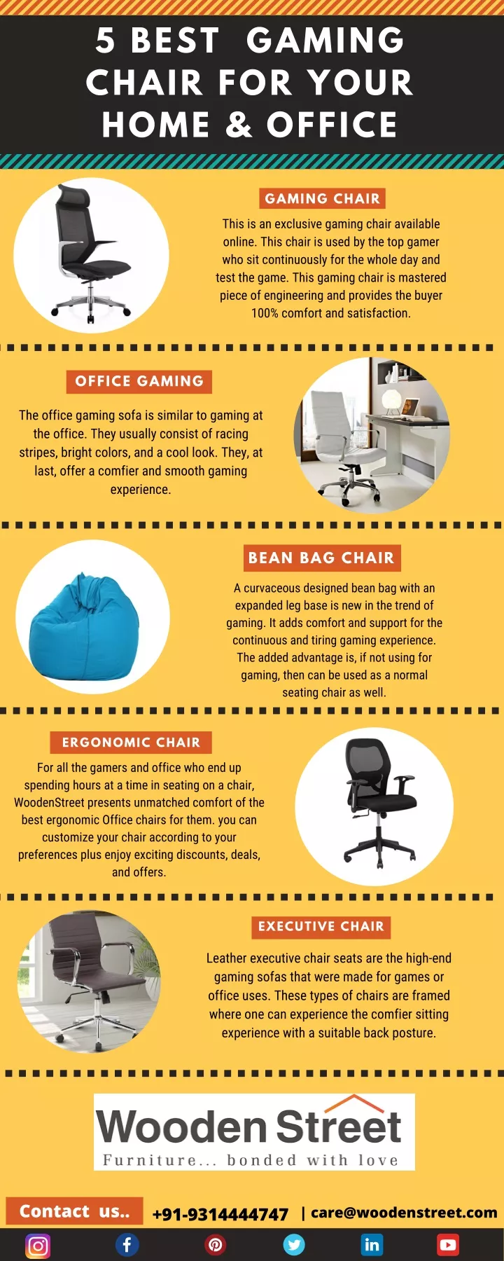 5 best gaming chair for your home office