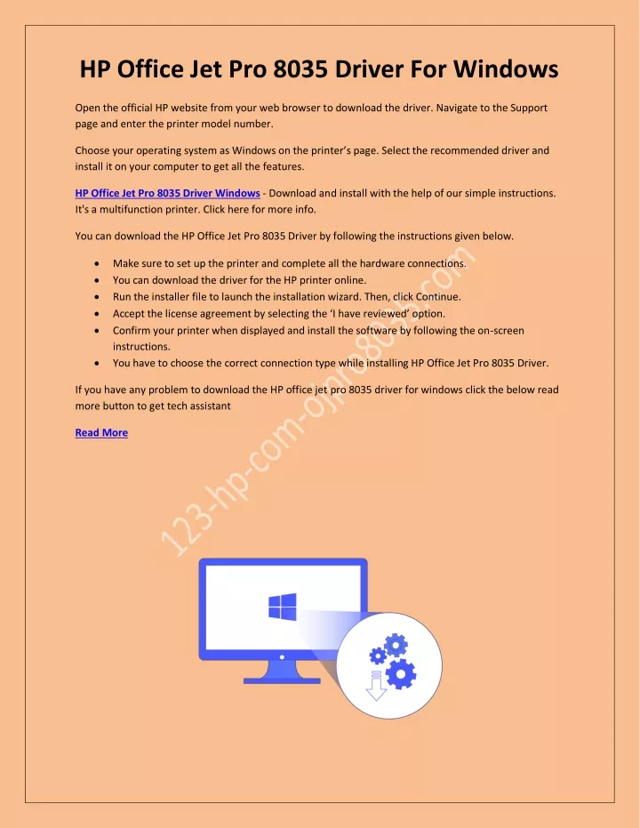 hp office jet pro 8035 driver for windows