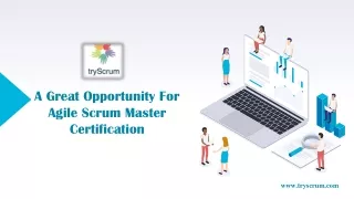A Great Opportunity For Agile Scrum Master Certification